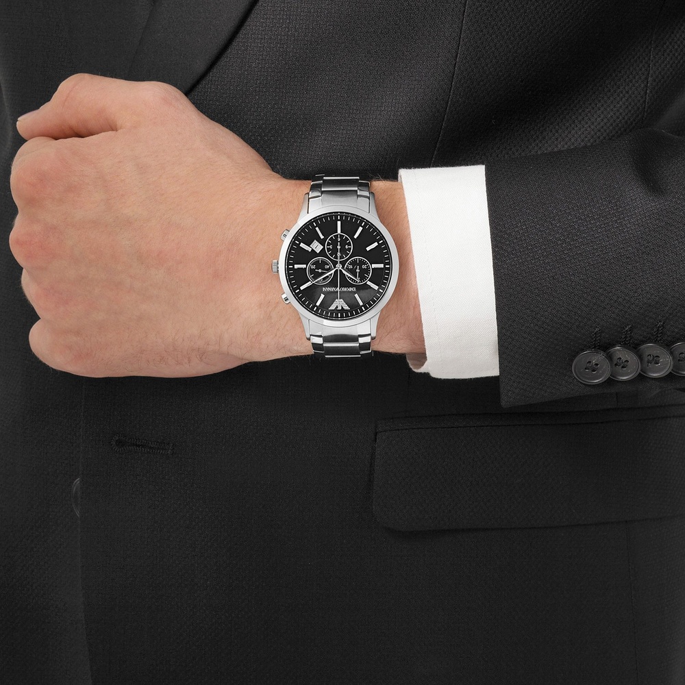 Emporio Armani Chronographe Acier inoxydable Montre