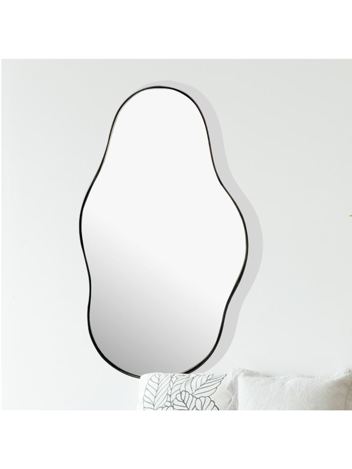 KADIMA DESIGN Wandspiegel Asymmetrisch 40x80 cm Metall Design Hängespiegel , günstig kaufen onesize
