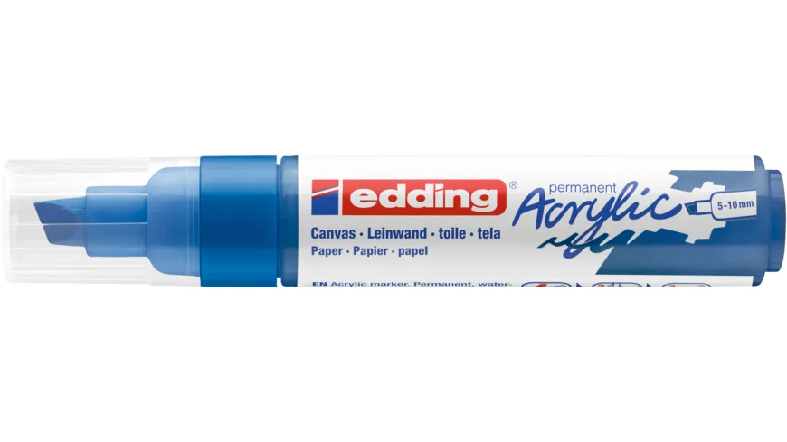 edding Acrylmarker 5000 breit enzianblau enzianblau