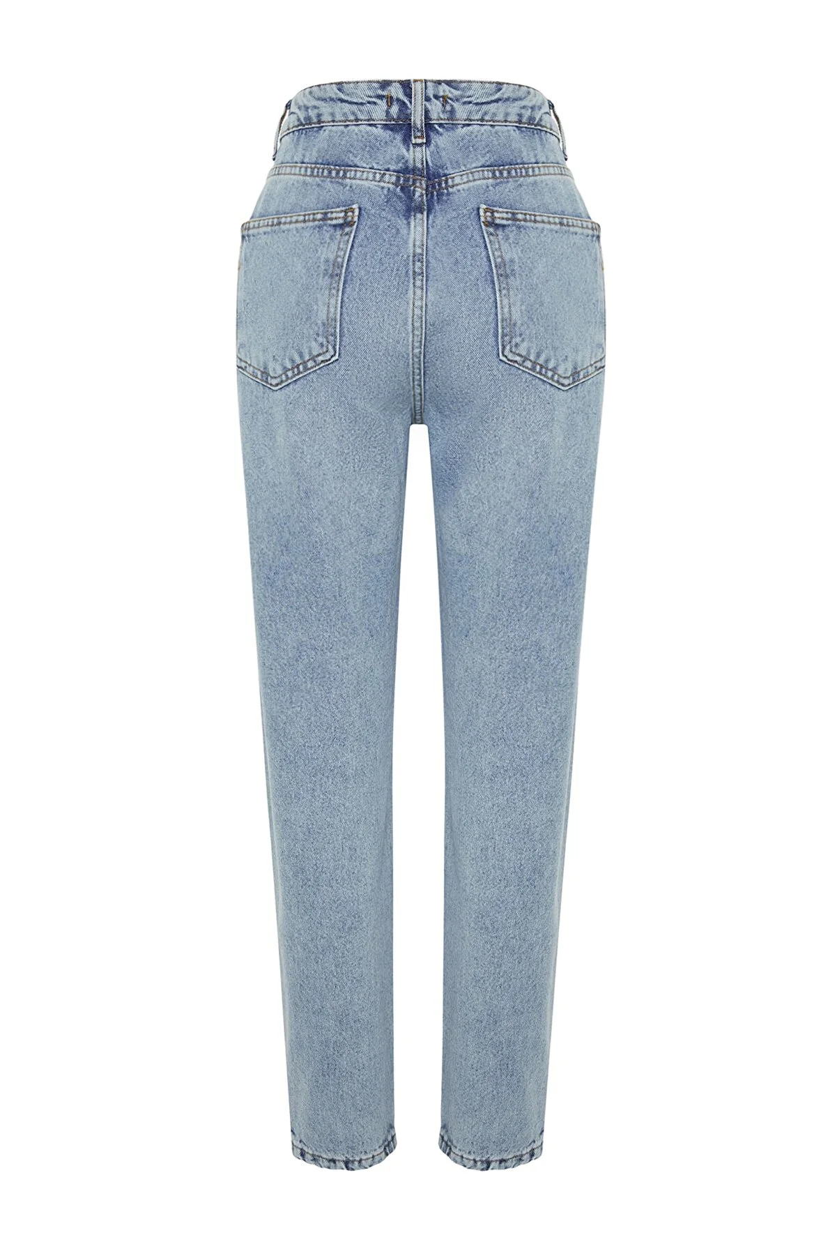 Trendyol Collection  Hellblaue Mom-Jeans mit hoher Taille TWOAW24JE00076