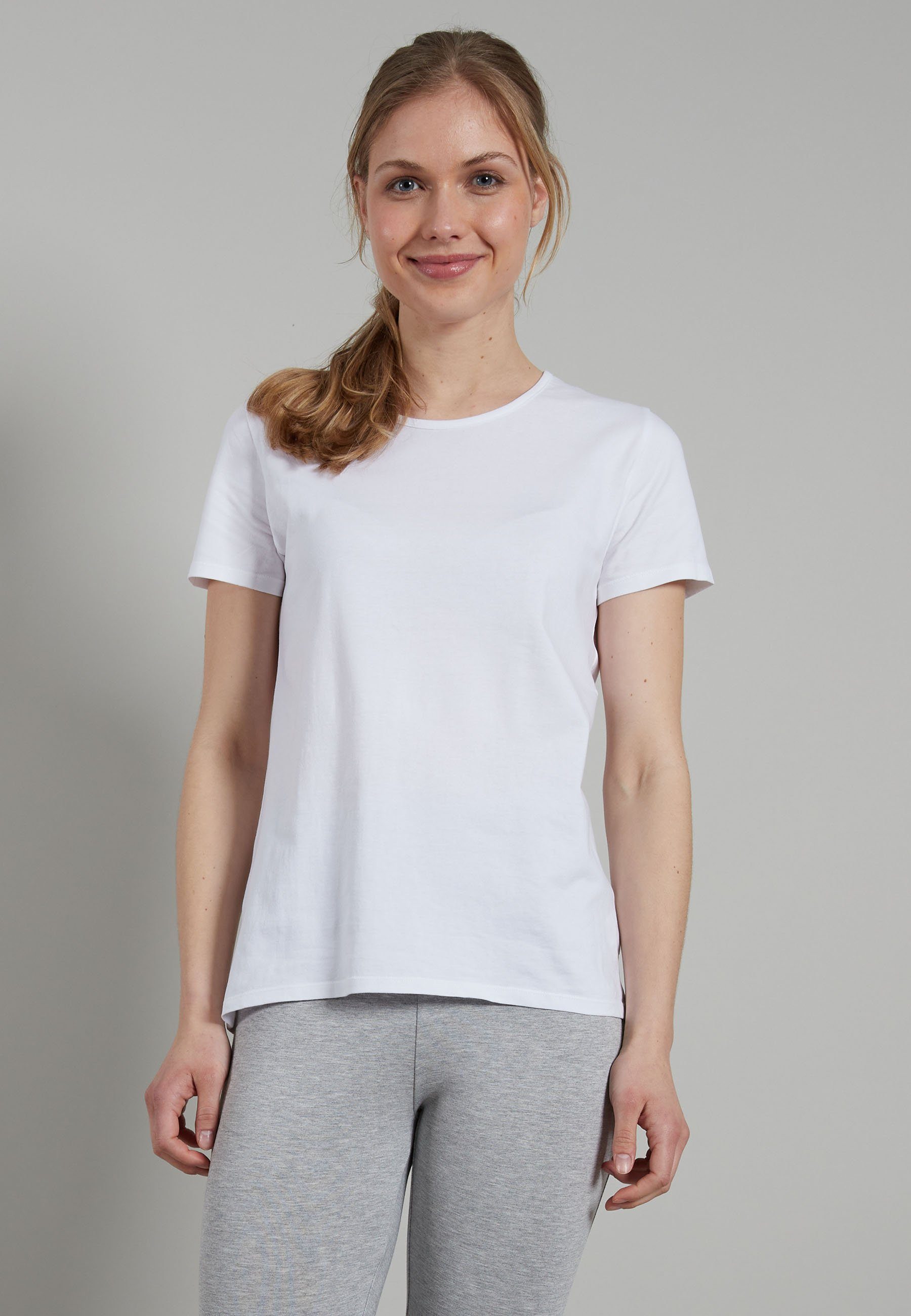 GÖTZBURG Unterziehshirt GÖTZBURG Damen Shirt weiß uni 3er Pack (3-St)