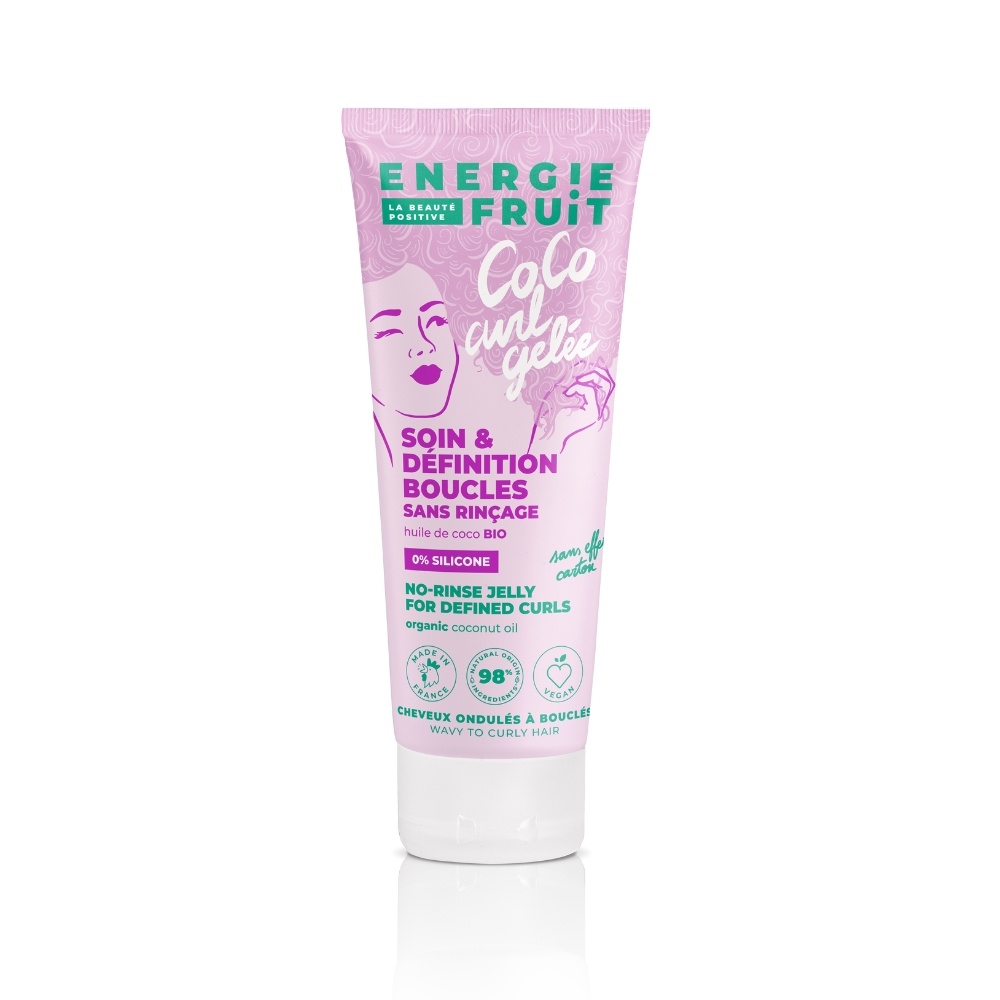energie fruit COCO CURL GELEE - SANS RINCAGE SANS SILICONE - CHEVEUX BOUCLES & ONDULES GELEE COIFFANTE CHEVEUX BOUCLES