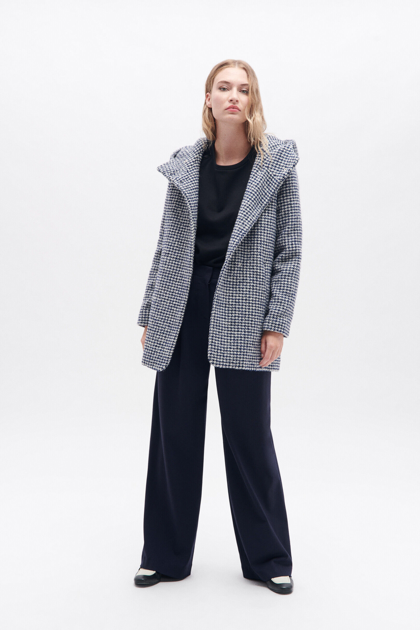 Manteau gnew verise bleu marine femme