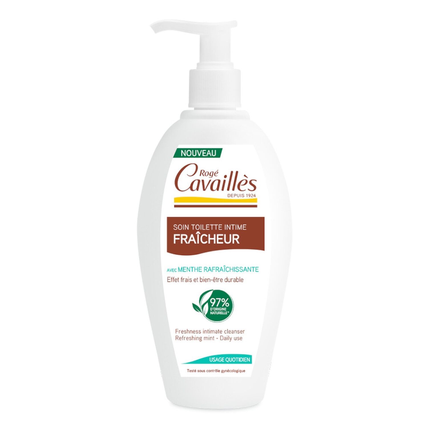 Cavaillès Soin Naturel Toilette Intime Gel Lavant Fraîcheur 2 x 250 ml