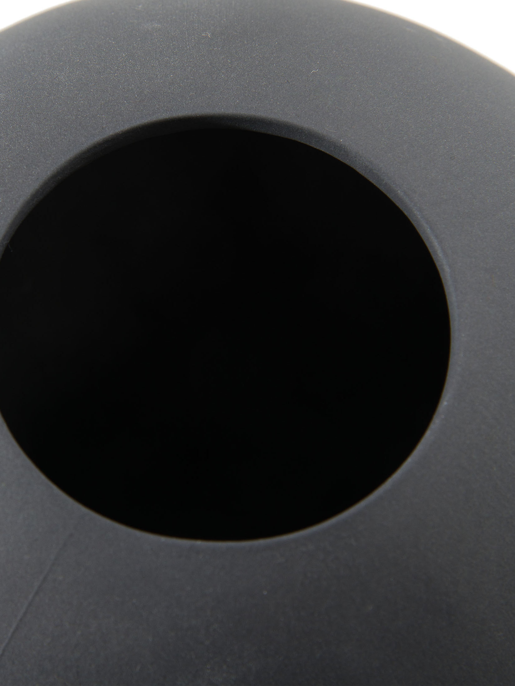 Ball Flower Vase, Schwarz