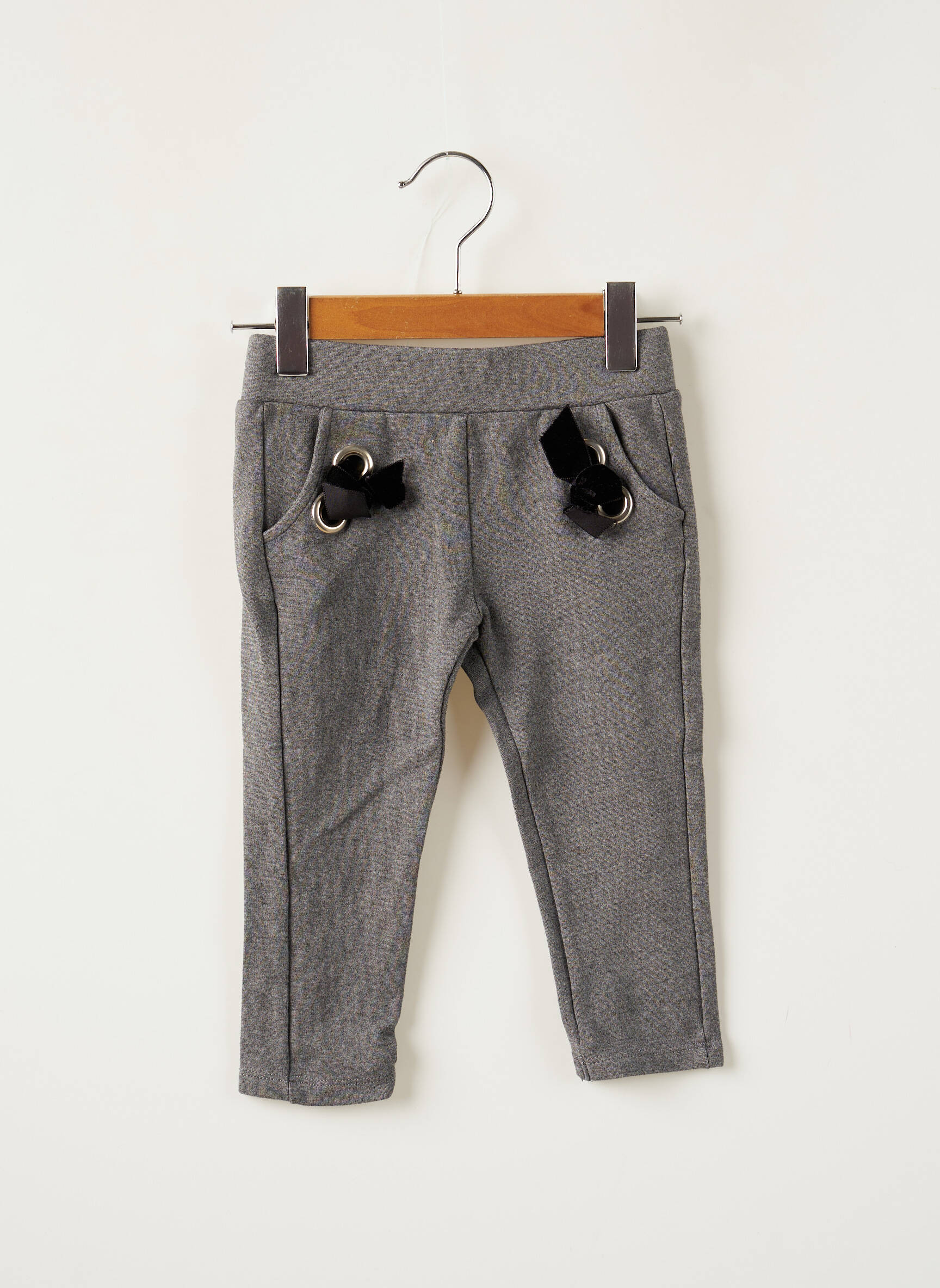 Lili Gaufrette Leggings Fille couleur gris