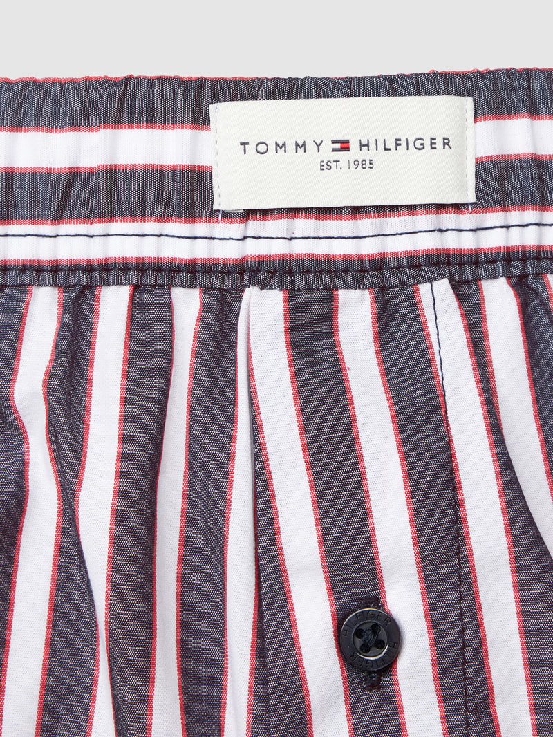 Boxershorts mit Label-Patch im 3er-Pack Modell 'WOVEN' in weiß