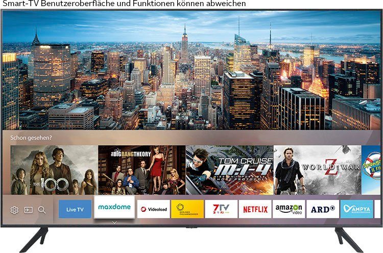 Samsung GU75CU7179U LED-Fernseher (189 cm/75 Zoll, Smart-TV, PurColor, Crystal Prozessor 4K, Smart Hub & Gaming Hub)