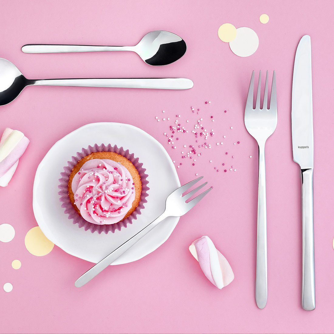 Kuppels Besteck-Set CUTE, Edelstahl 18/10, hochglanzpoliert, für 6 Personen, 30-teilig