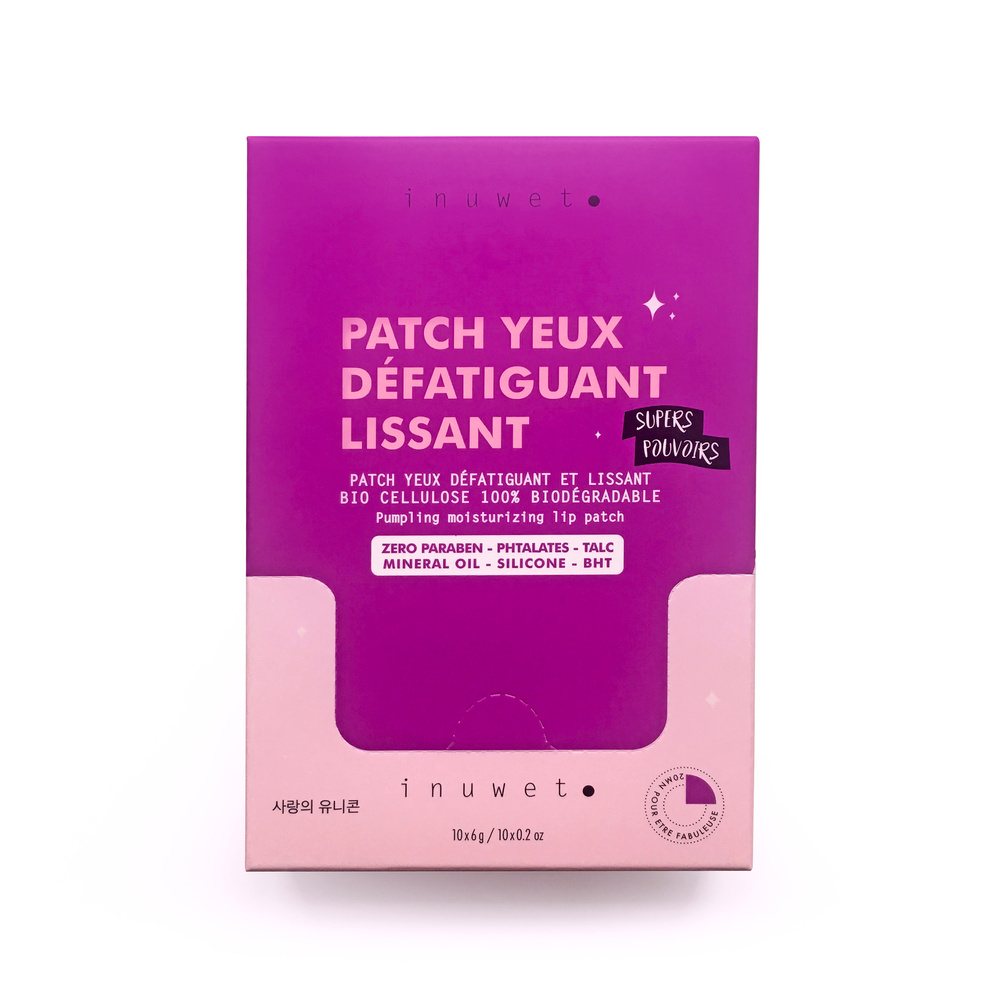Inuwet MASQUE YEUX APAISANT, BIO CELLULOSE Masque yeux