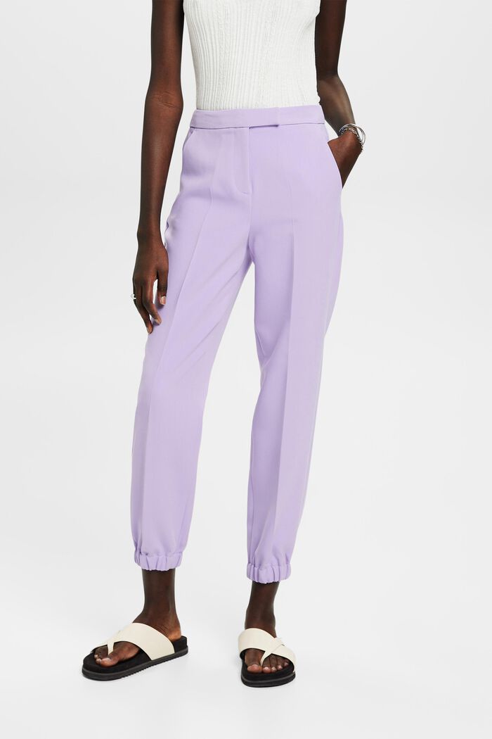 Cropped-Hose mit elastischem Beinabschluss