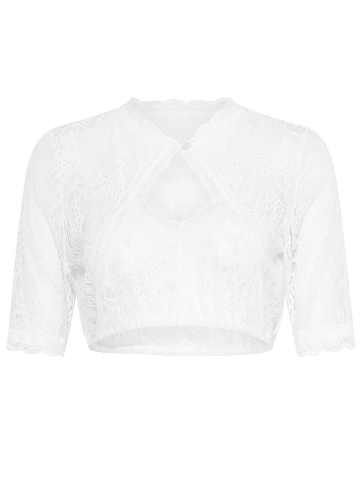 Hofglanz Dirndlbluse in weiß günstig kaufen
