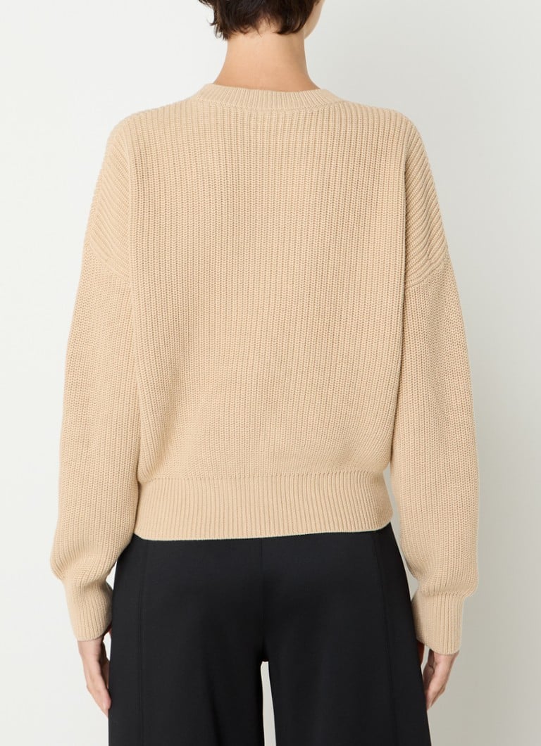 Pulover HUGO BOSS Sliginy Chunky Knit cu logo
