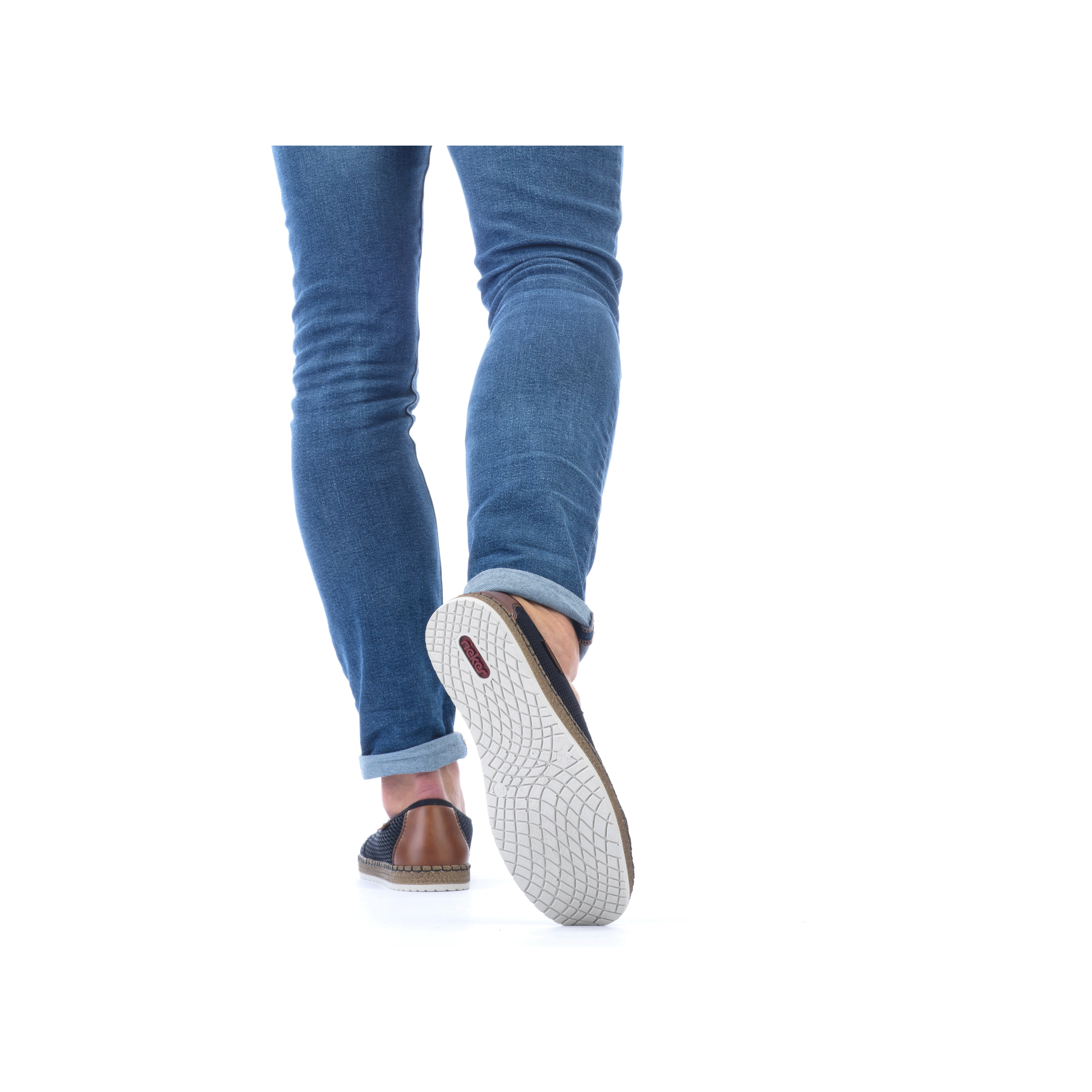 Rieker Herren Slipper nachtschwarz