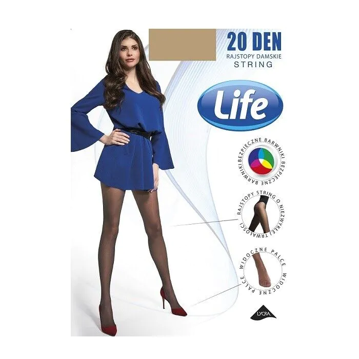 Хулахопке Life String, 20 Den, природне, величина 3