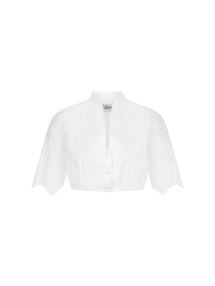 Nübler Dirndlbluse kurzarm Emma in Creme günstig kaufen
