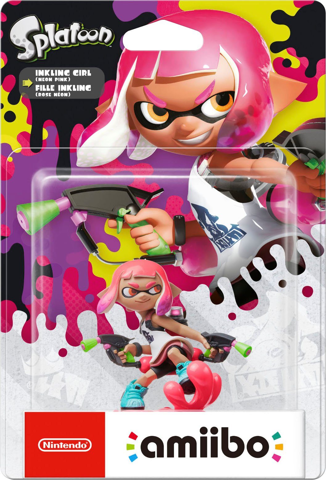Nintendo Switch Spielfigur amiibo Splatoon Inkling Mädchen (Neon-Pink)