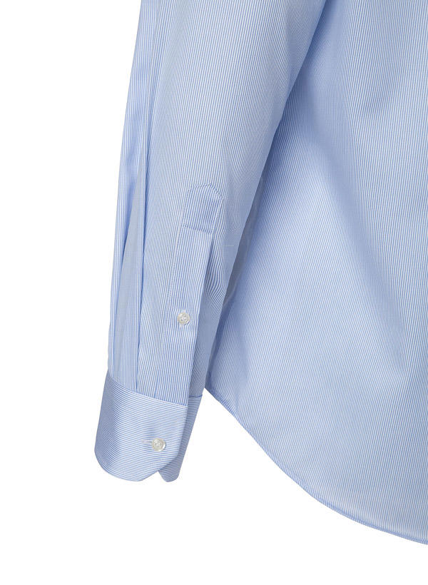 BOGGI MILANO, Hemd, Regular Fit, Baumwolle, blau-weiß gestreift