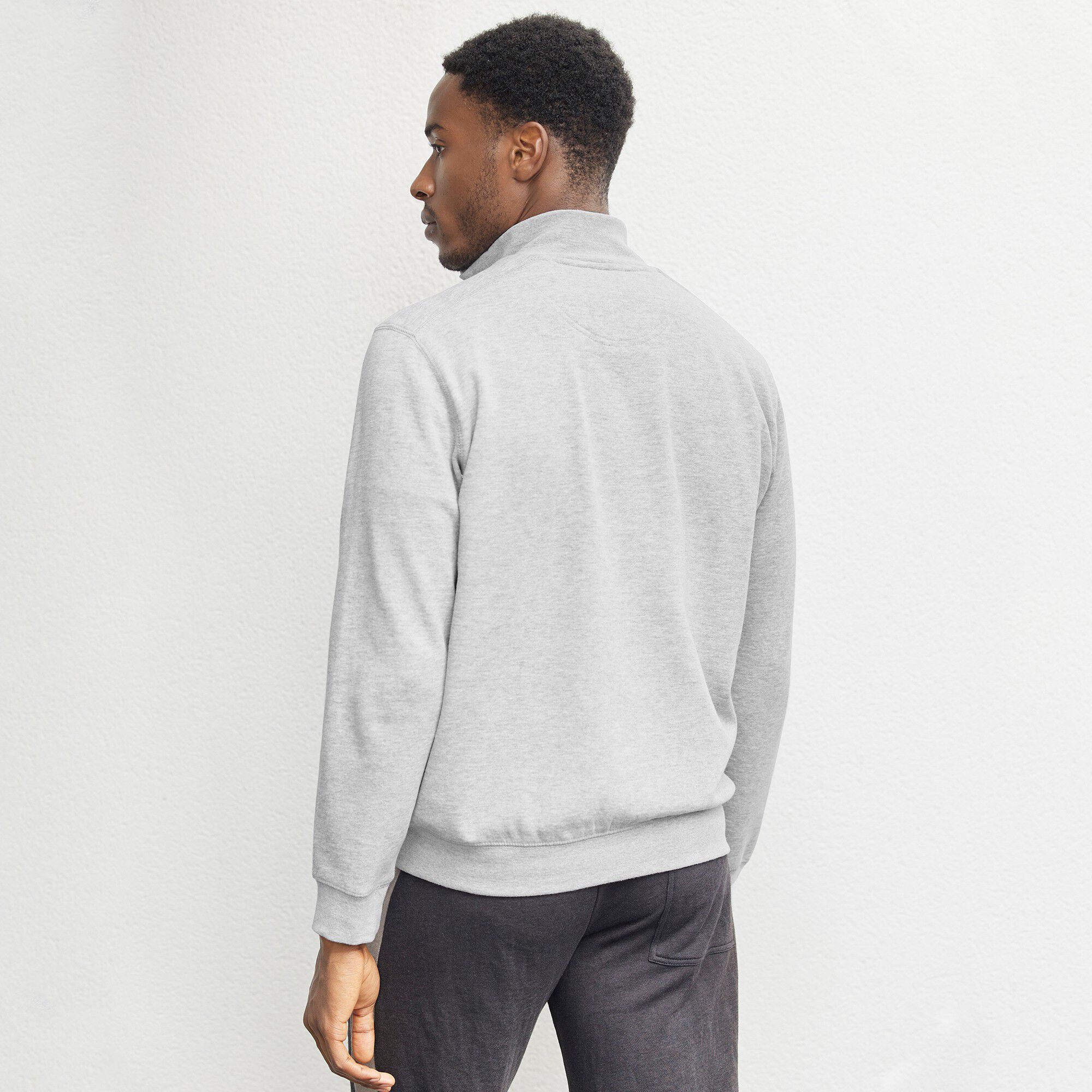 Sweat entièrement zippé uni