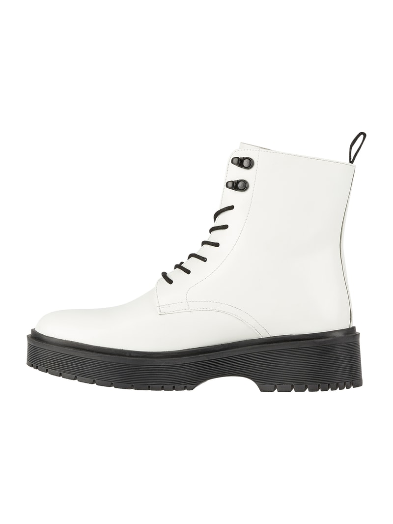 Boots aus Leder Modell 'Bria' in weiß