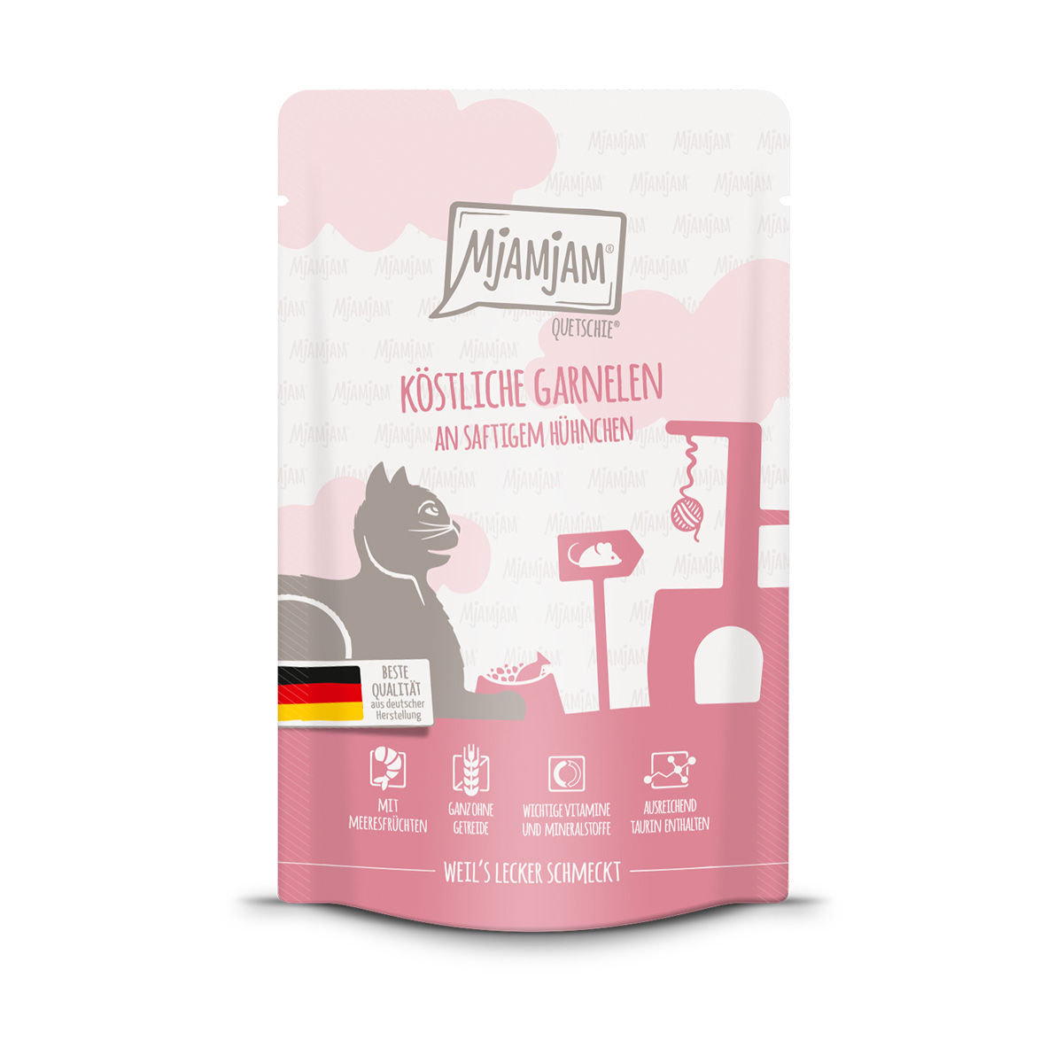 MjAMjAM Quetschie Garnelen an saftigem Hühnchen bei ZooRoyal