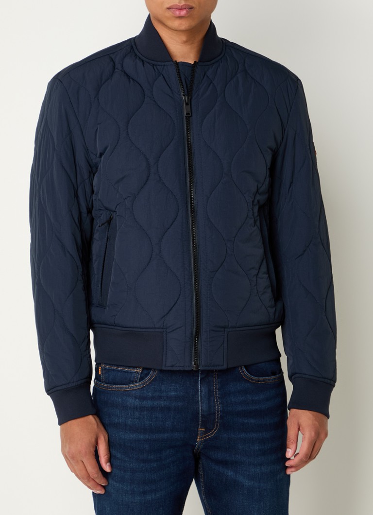 Giacca trapuntata HUGO BOSS Ostrong con logo