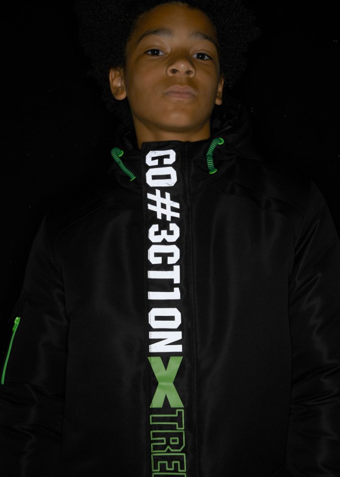 Jungen Winterjacke mit Kapuze