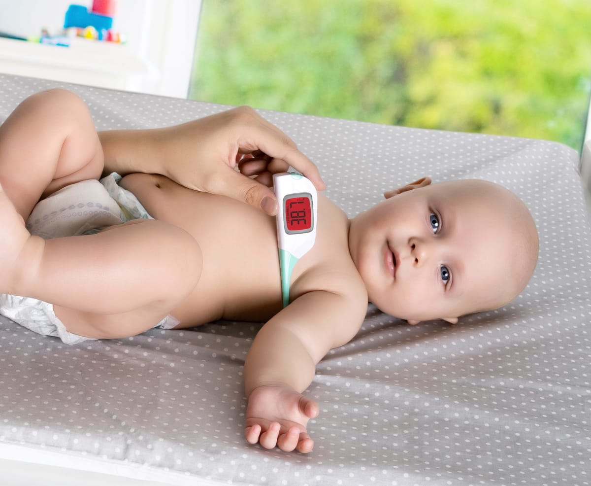 Digitales Fieberthermometer \Colour Temp\ mit großem Display, 1 St