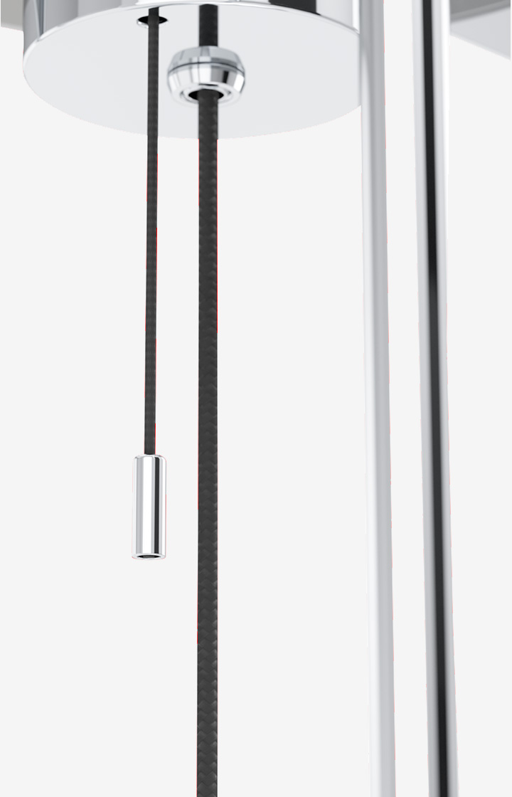 JOOP! ROUND LIGHTS CHROME Tischleuchte, Fumé-Glas/Chrom