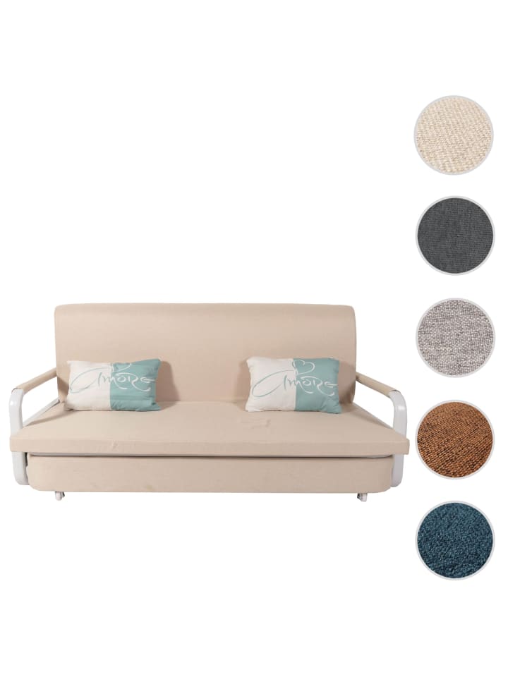 MCW Schlafsofa M83 Schlafcouch Couch Sofa, Stoff/Textil beige günstig kaufen onesize
