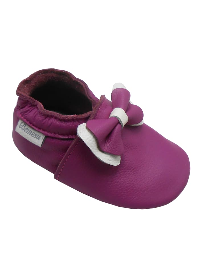 Yalion Leder-Krabbelschuhe 