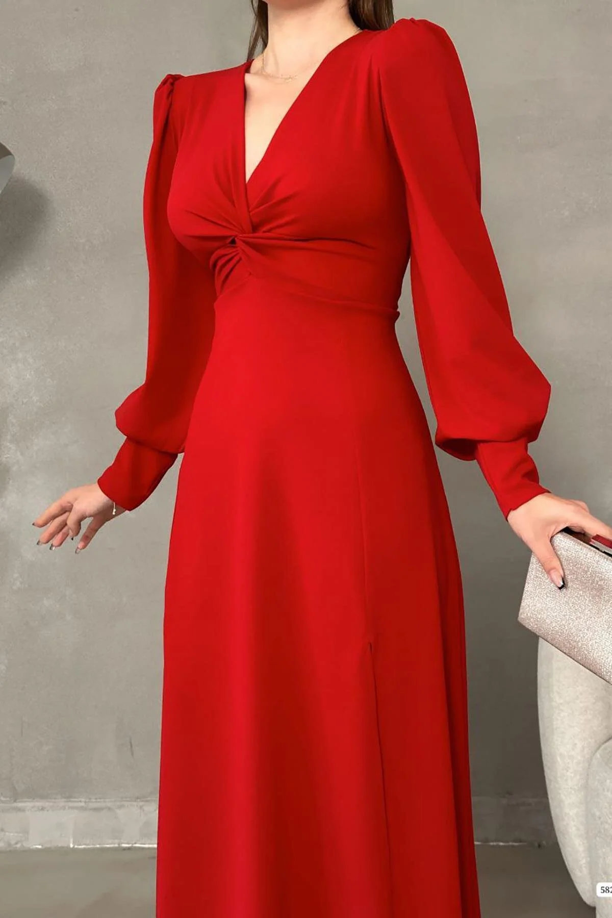 Deafox  Kleid - Rot - A-Linie