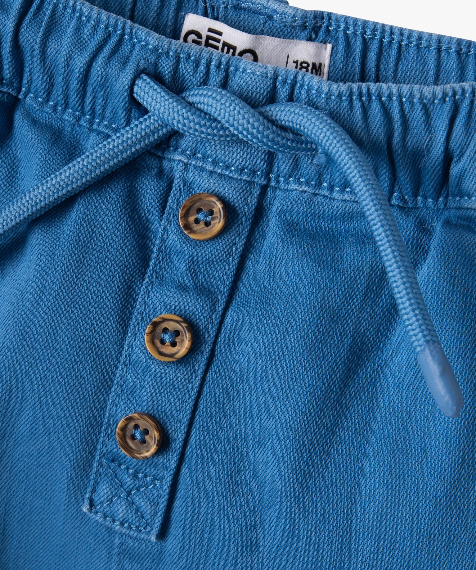 Short bébé Garçon en denim coloré bleu | GEMO
