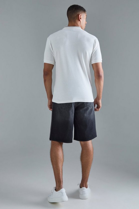 Slim-Fit Colorblock Poloshirt