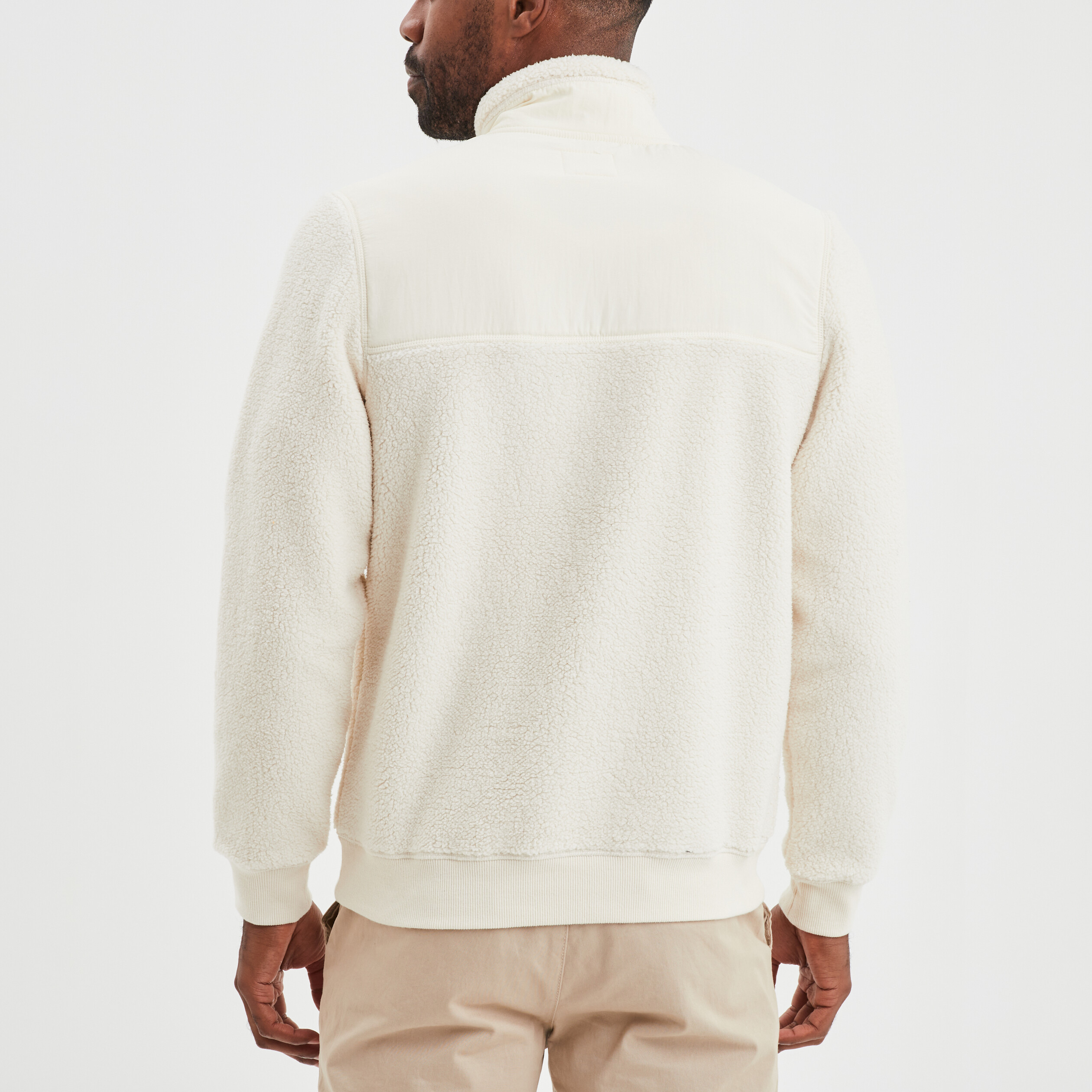 Sweat camionneur polaire Creeks blanc homme | La Halle