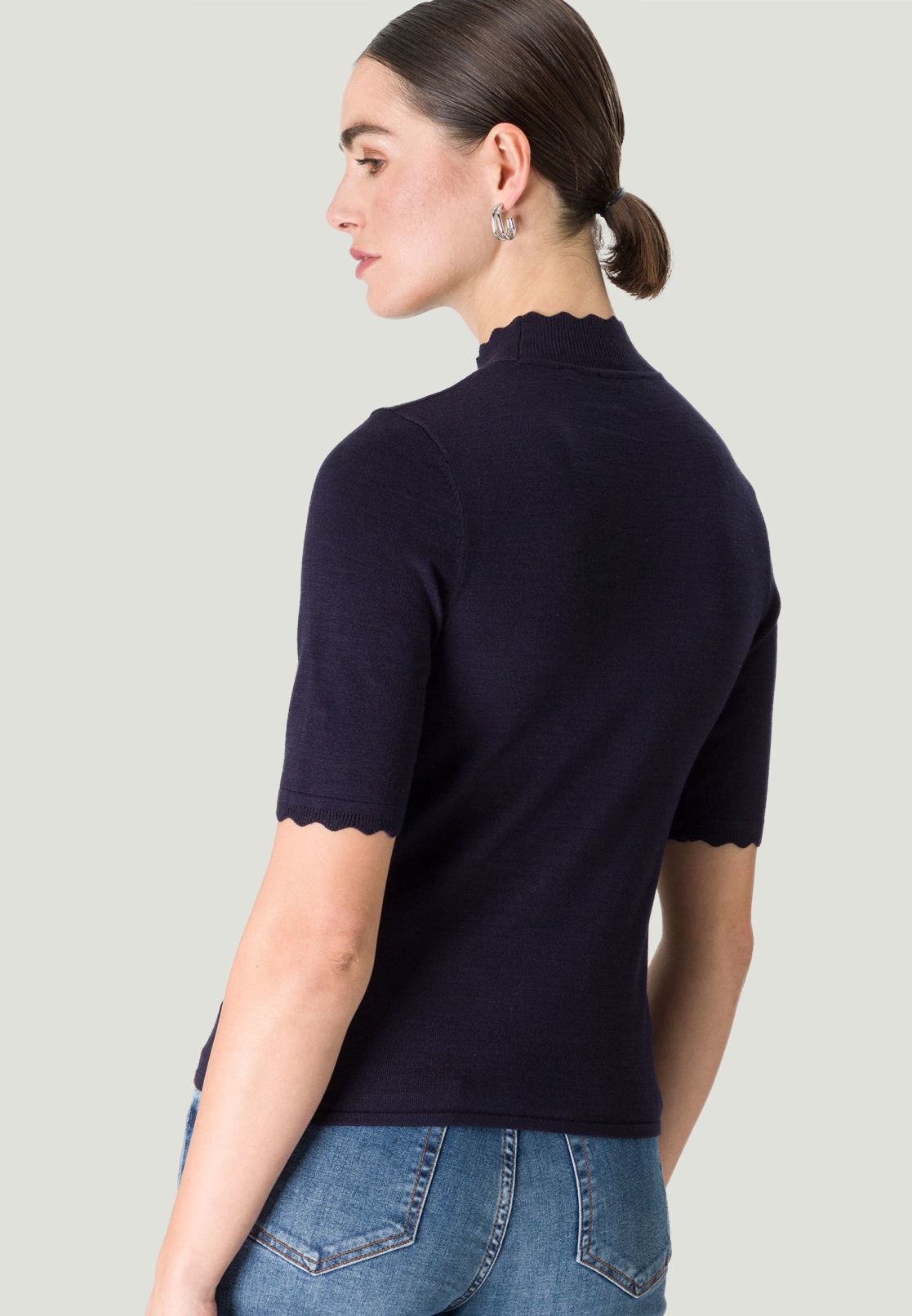 Pullover mit Stehkragen