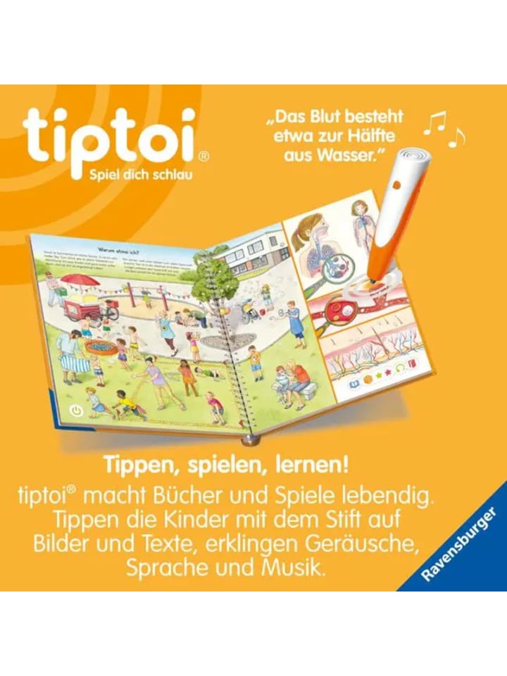 Ravensburger tiptoi® Wieso? Weshalb? Warum? Alles über den Körper günstig kaufen onesize