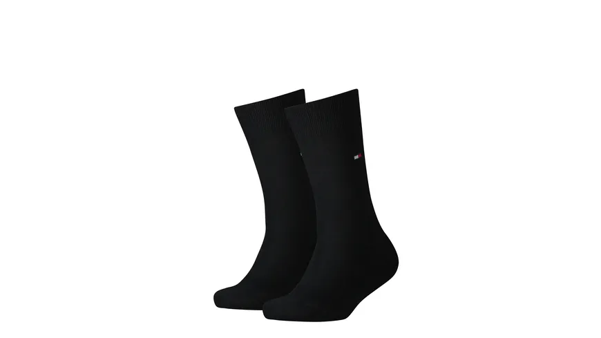 TOMMY HILFIGER Kinder Socken Basic 2er Pack black
