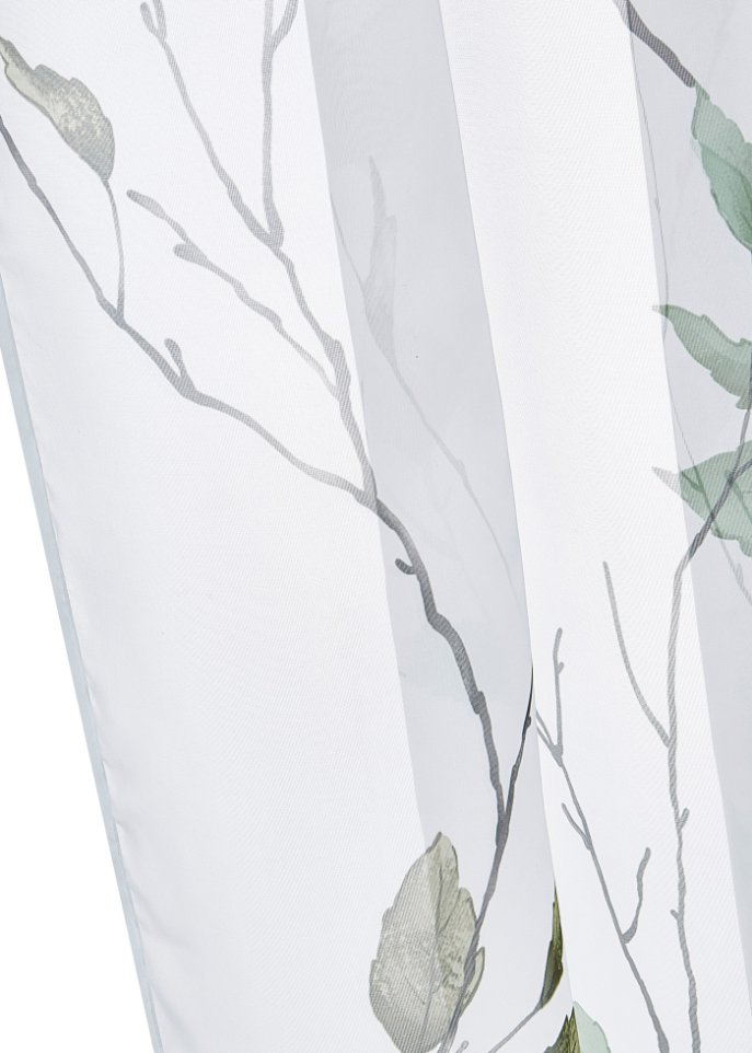 Gardine mit Blumenmuster(1er Pack)