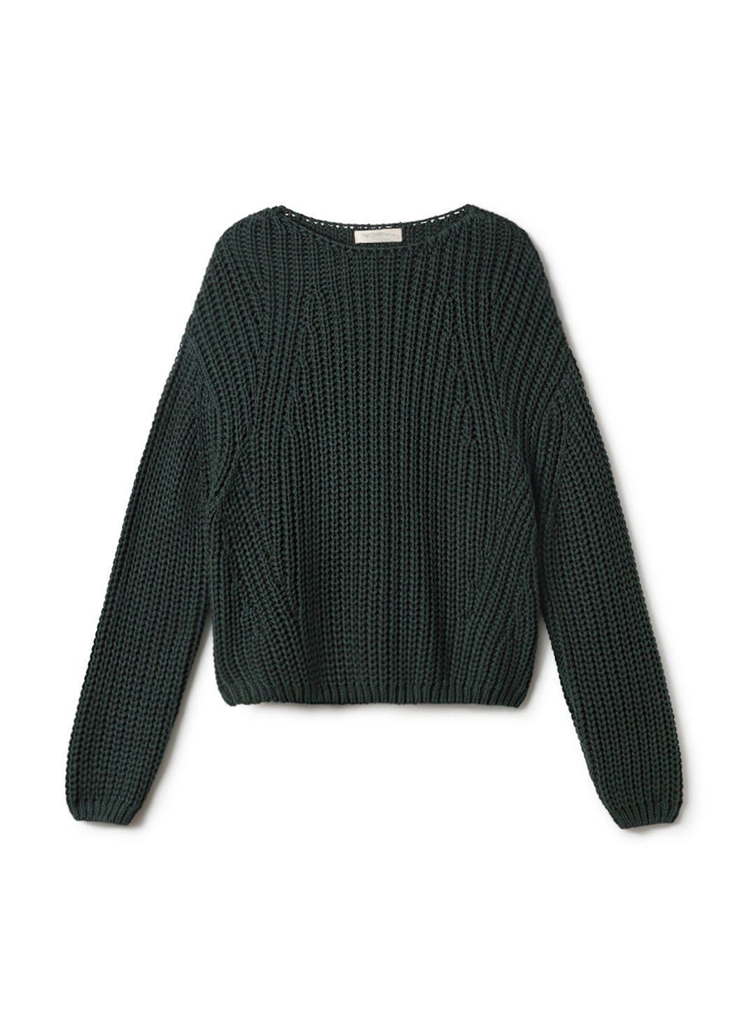 TWOTHIRDS Strickpullover Caracas aus Bio-Baumwolle, vegan in lockerem crop-Schnitt
