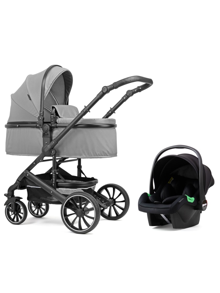 PIXINI Kalani Kinderwagen 3in1 Set glossy silver günstig kaufen onesize