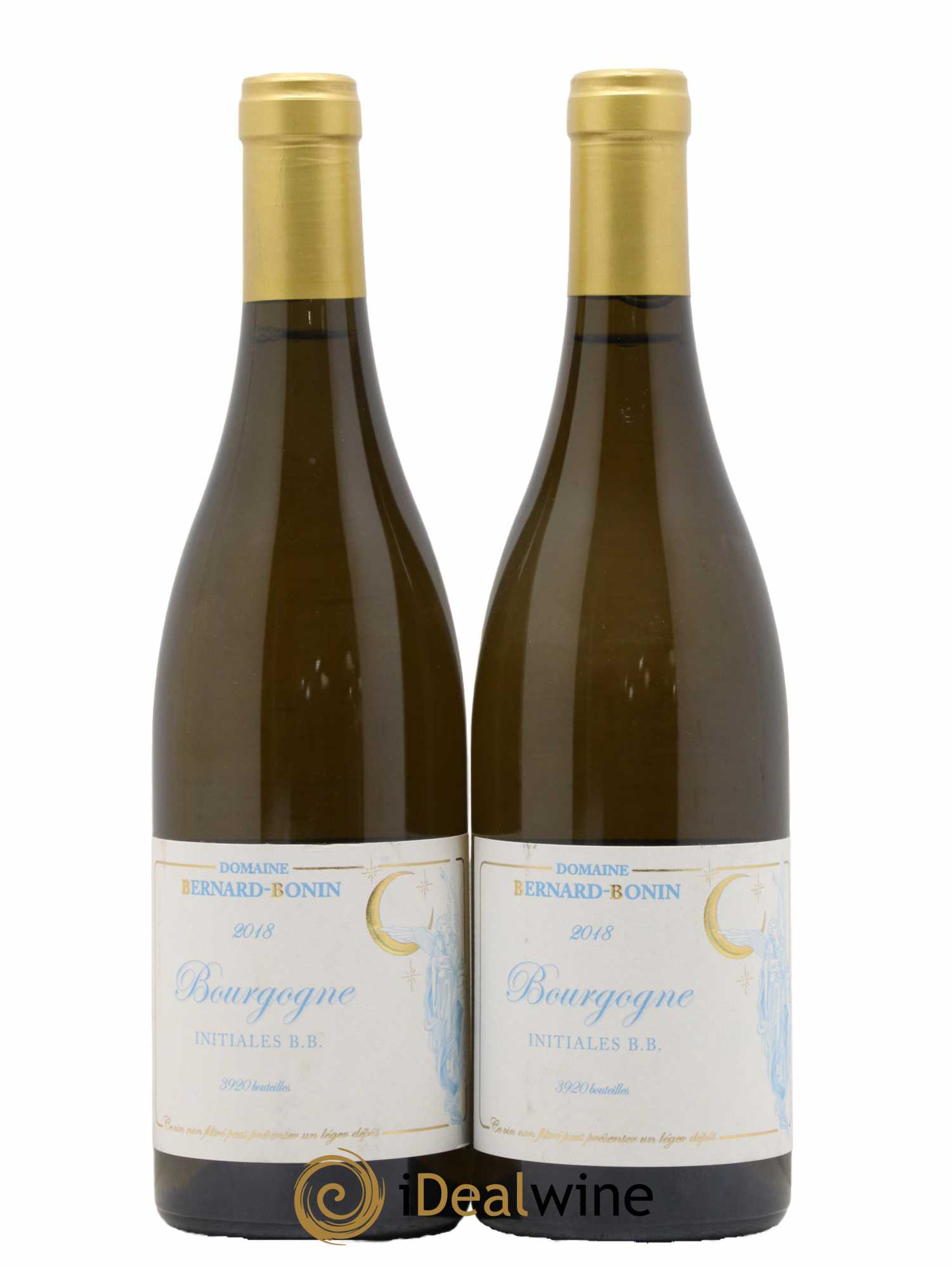 Bourgogne Initiales BB Bernard Bonin  2018 - Lot de 2 Bouteilles