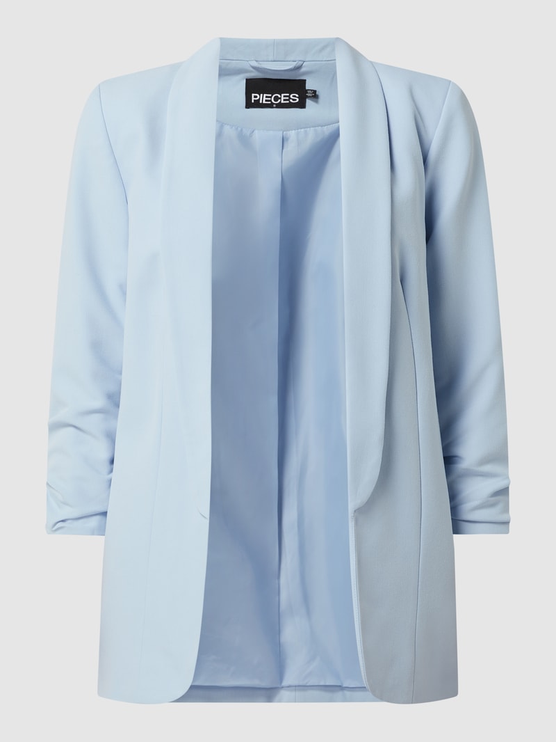 Blazer mit Schalkragen in hellblau