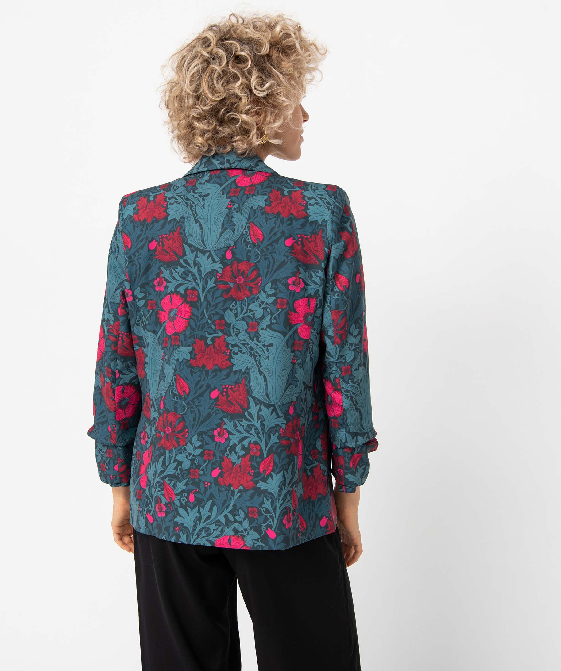 Veste à manches froncées femme imprime | GEMO