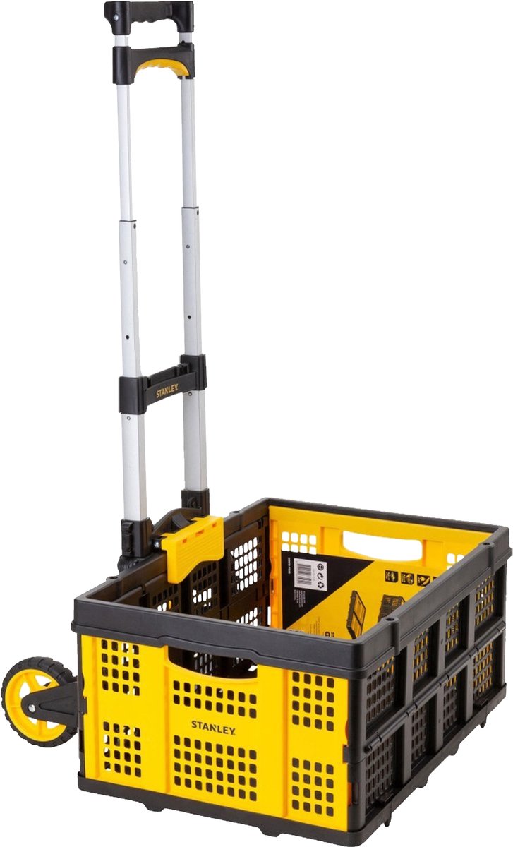 Cărucior manual pliabil Stanley FT509, capacitate 70 kg cu ladă pliabilă
