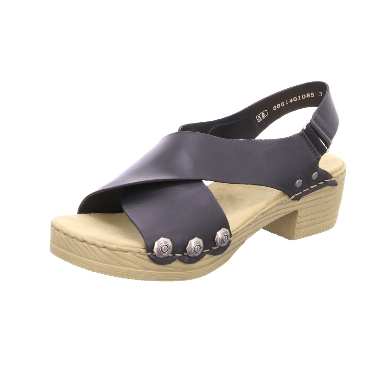 RIEKER Klassische Sandalen schwarz