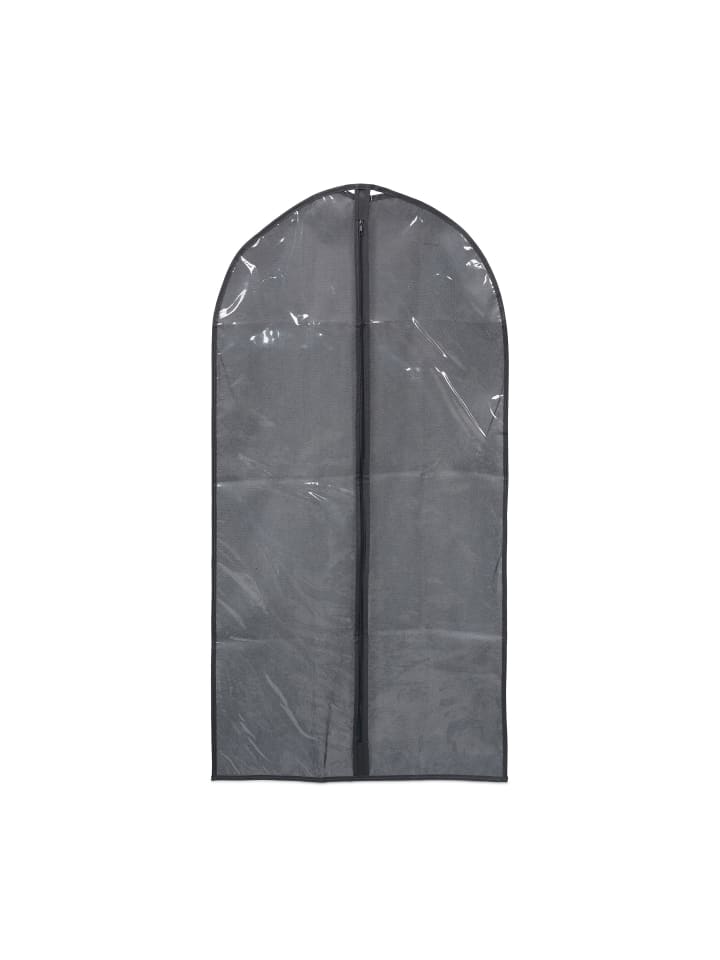 relaxdays 6 x Kleidersack in Grau/ Transparent - (B)60 x (H)135 cm günstig kaufen onesize