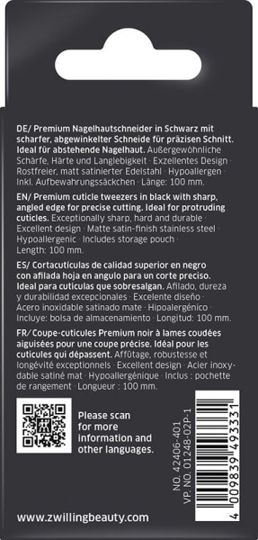 ZWILLING Beauty Premium Nagelhautschneider - black Nagelhautentferner