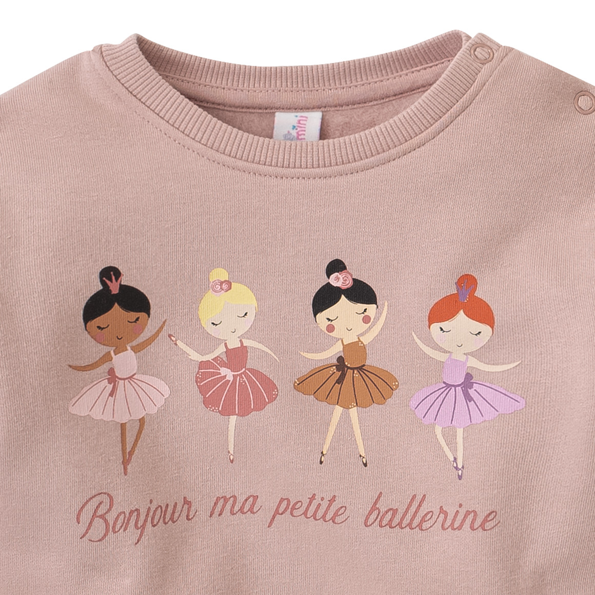 Baby Sweatshirt mit Ballerina-Print