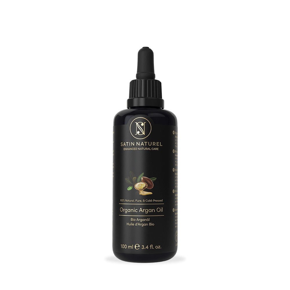 Arganöl Haare BIO Kaltgepresst 100ml - Haut- & Haaröl trockenes Haar - Vegan - Haarwachstum beschleunigen - Sanftes Haaröl ohne Silikon und Parabene - Argan Oil